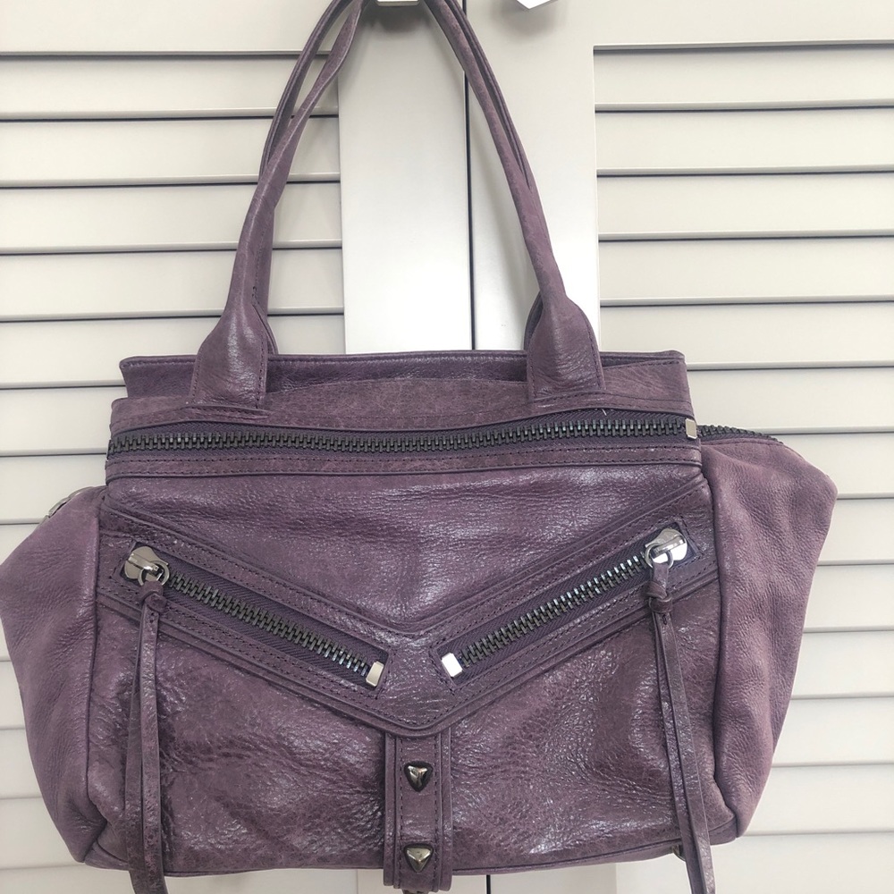 BOTKIER TRIGGER SATCHEL IN PLUM-PURPLE